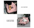 Double Sided Fabric Pet Car Seat Bed - Light Green
