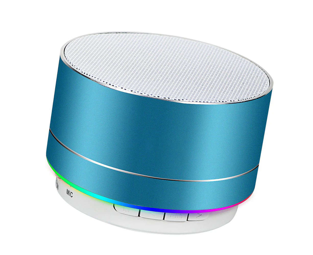 Bluetooth Speaker, Wireless Mini Led Best Multi-Function Portable Indoor Outdoor Stereo Bluetooth Speakers - Blue