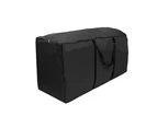 Waterproof Christmas Tree Storage Bag Zipper Closure Outdoor Garden Bag Durable Christmas Cover Christmas Tree Cushion Bag-Black