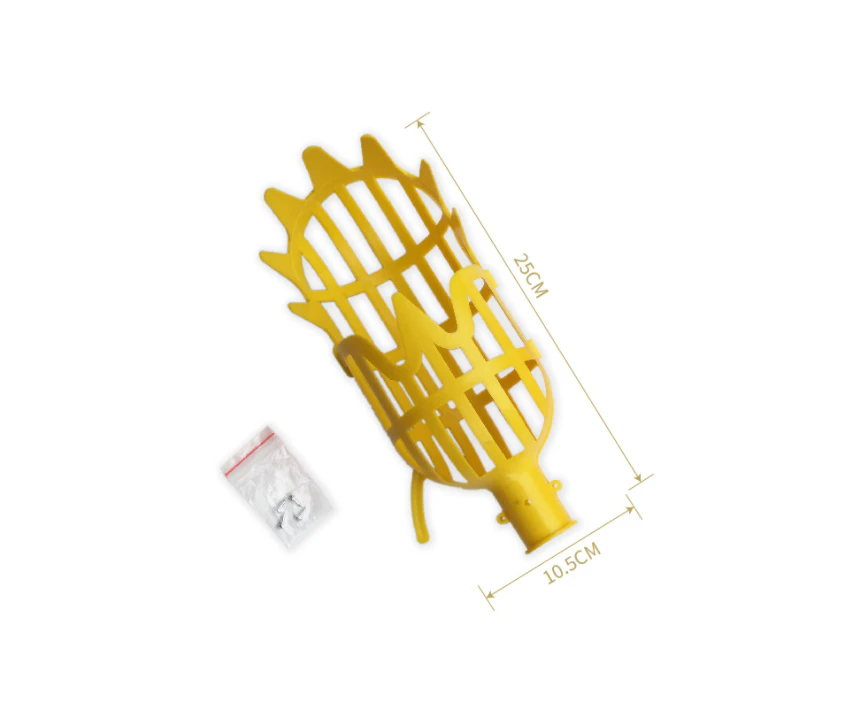 Yellow Plastic Berry Picking Comb Fruit Basket Picker Manual Gardening Tool Harrowing Bucke Tloquat Cherry Tool