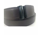 OSKA Men’s Belt Genuine Leather Automatic Buckle Brown and Black