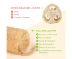 Natural Bath Loofahs Sponges Large Organic Luffa Shower Sponges Skin Body Compressed Long Root Natural Loofah (30-39Cm)