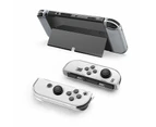 Protective Case for Nintendo Switch OLED, Nintendo Switch OLED Cover with Stand - Clear