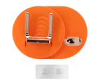 Hair Dryer Shelf Wall Mounted Space Saving Punching Free Cable Storage Blow Dryer Holder For Bathroom Orange