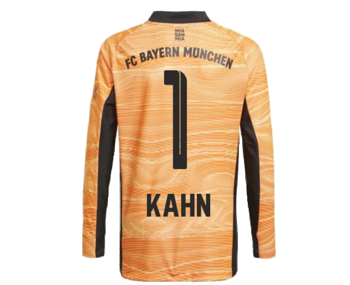 2021-2022 Bayern Munich Home Goalkeeper Shirt (Orange) (KAHN 1)