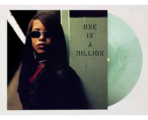 Aaliyah - One In A Million - Milky White & Green Galaxy  [VINYL LP] Clear Vinyl, Green, White USA import