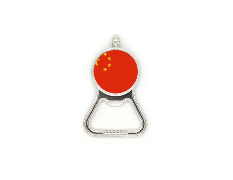 China National Flag Asia Country Metal Beer Bottle Cap Opener Duty Stainless Steel