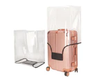 Full Transparent Luggage Protector Cover Waterproof PVC Suitcase Cover Size-24in