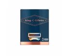 King C Gillette Neck Razor Blades 3 Pack