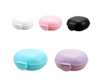 （Pink）New Bathroom Dish Plate Case Home Shower Travel Hiking Holder Container Soap Box