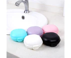 （Pink）New Bathroom Dish Plate Case Home Shower Travel Hiking Holder Container Soap Box