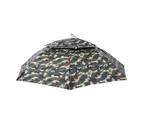 95cm Outdoor Hands-free Umbrella Sun Rain Shading Double Layer Fishing Umbrella