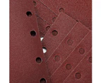 40 Pack Orbital Sander Sanding Sheets 93 x 185 mm, 8 Holes, 60/80/120/240 Grit Aluminum Oxide Rectangular Sandpaper, Ideal for Sanding/Polishing/Wood and P