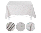 Country Style Table Cover Decoration Cotton Linen Party Kitchen Tablecloth Cover(140*140)