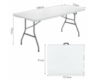 180cm Plastic Folding Table Indoor Outdoor Picnic Table Camping Party