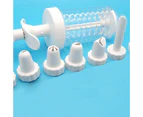 ishuif 8 Pcs Nozzles Syringe Pen Cake Cream Pastry Cookie Decorating DIY Baking Tool