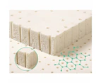 Bedding 7 Zone Pure Natural Latex Mattress Topper - Double/Queen