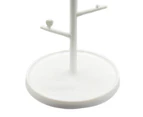 Bird Stand Anti-skid Chassis Training Rack Creative Parrot Exercise Gym Playstand Bird Toy-White 1