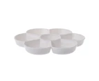 for Creative 7 Holes Paint Tray Palette Flower Shape Plastic for Acrylic Oil Watercolor Craft DIY Art Painting Palette W