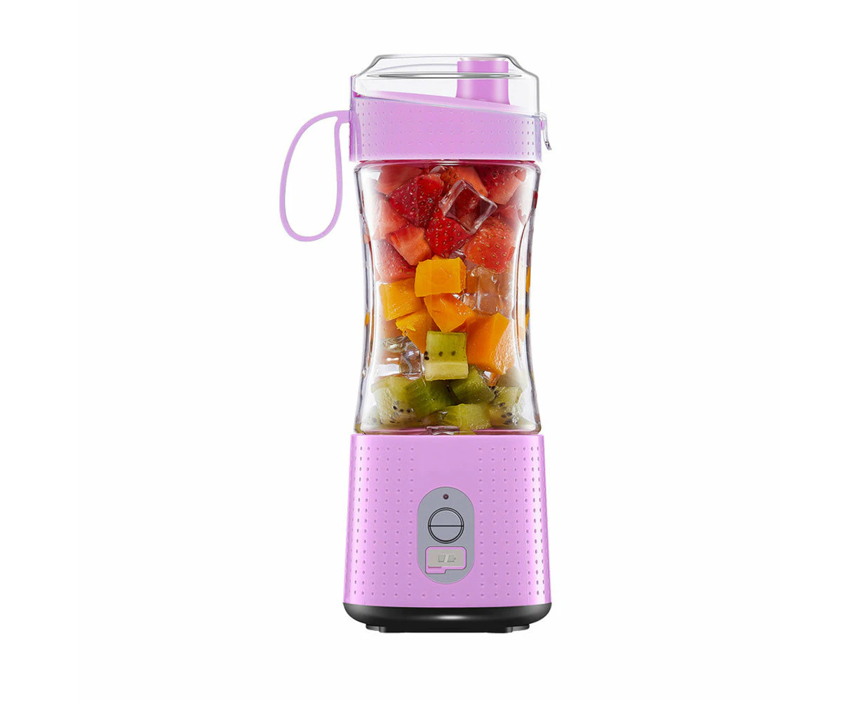 Portable Blender Beverage Smoothie Maker - USB Rechargeable - Purple