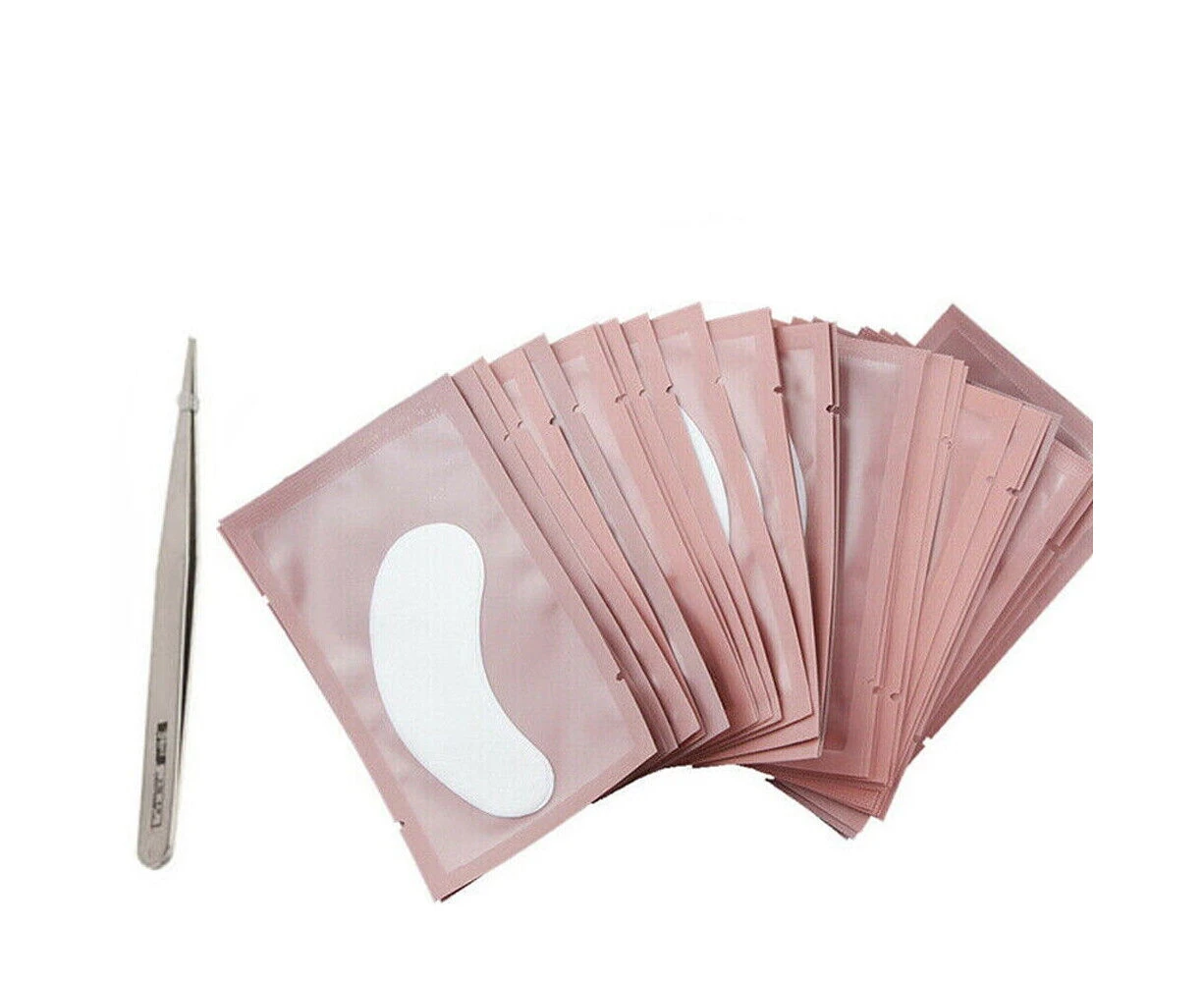 100 PAIRS Under Eye Curve Eyelash Pads Gel Patch Lint Free Lash Extension