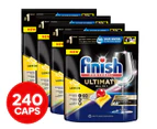 4 x 60pk Finish Powerball Ultimate All in 1 Dishwashing Tabs Lemon Sparkle