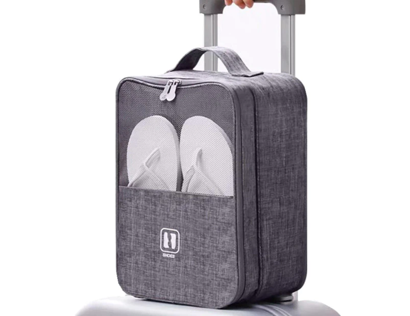 Waterproof Shoe Storage Bag Travel Organizer - Black