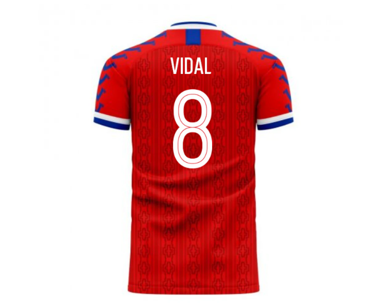 Chile 2023-2024 Home Concept Football Kit (Viper) (VIDAL 8)