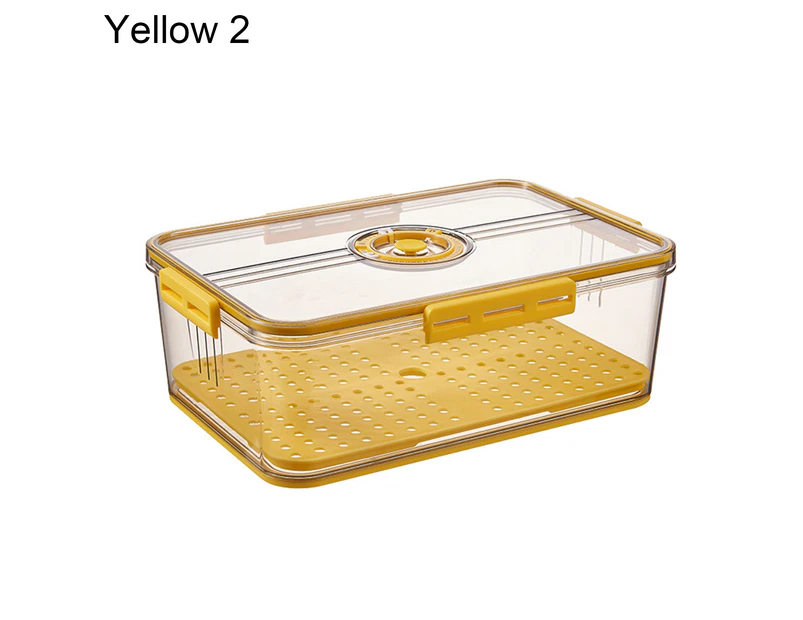 Fashion Fridge Organizer PET Premium Clear Storage - Yellow 2