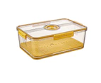 Fashion Fridge Organizer PET Premium Clear Storage - Yellow 2