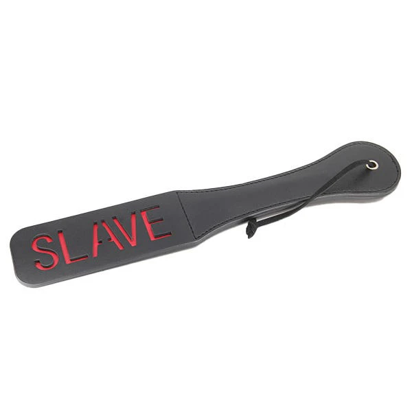 Love In Leather BDSM Slave Cut-Out Slapper Paddle