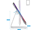 Tablet Stand, Adjustable Dock Stand for iPad Mini 2021, iPad 10.2, iPad Pro 11/12.9, iPad air, Samsung Tabs, Tablets Under 13 Inches, Aluminum Multi-Angle