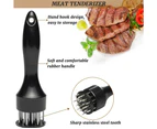 Meat tenderizer, hammer mallet tool 21 stainless steel sharp needle kitchen tool best