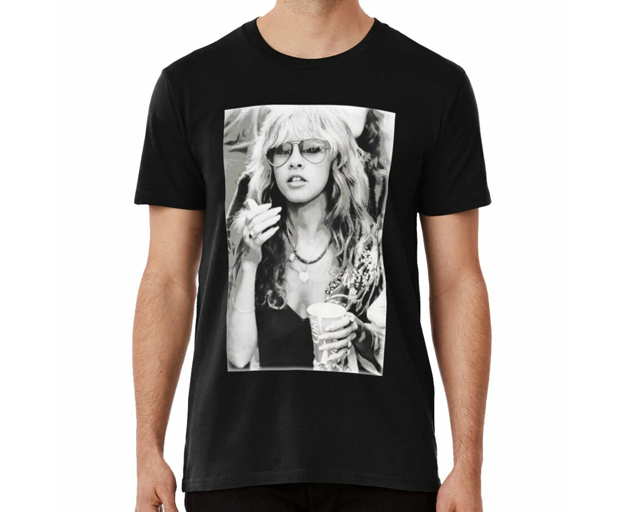 Stevie Nicks Woman Vintage T-shirt - Black