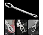 Universal Torx Screw Nuts Wrench 8-22mm Double Head Ratchet Spanner Repair Tools