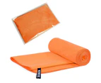 Microfiber Gym Towels Sports Fitness Workout Sweat Towel Super Soft and Absorbent -OPP Bag - Orange