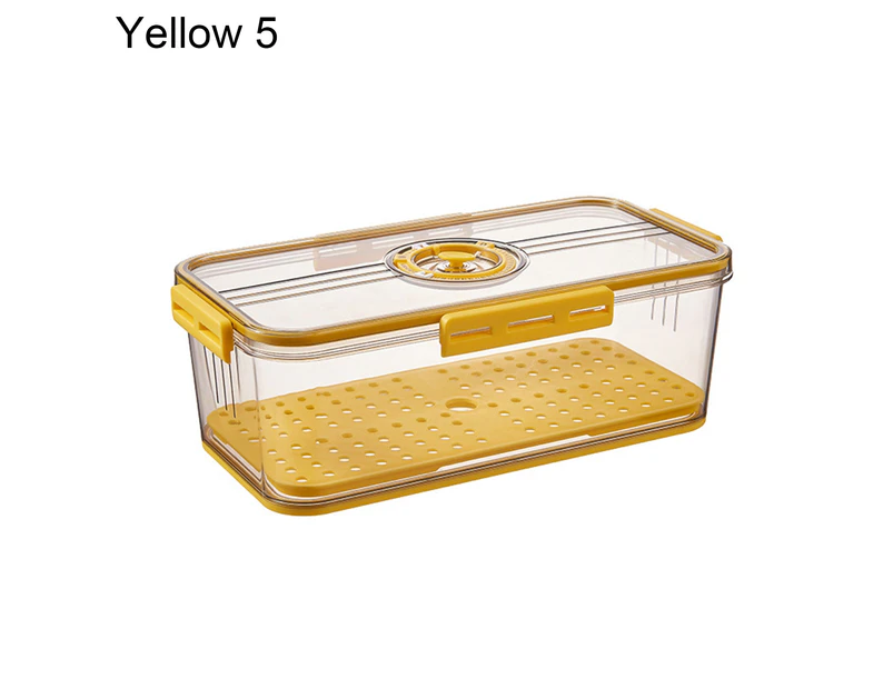 Fashion Fridge Organizer PET Premium Clear Storage - Yellow 5