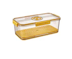 Fashion Fridge Organizer PET Premium Clear Storage - Yellow 5