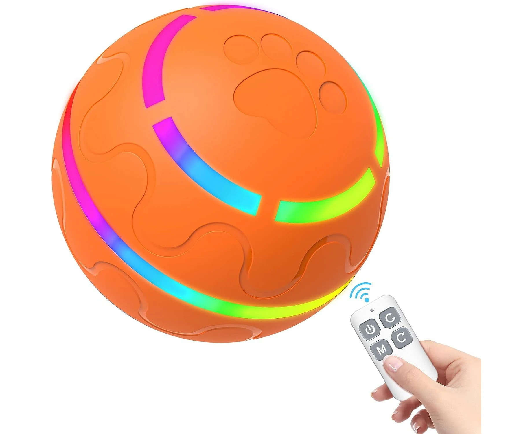 Interactive Dog Toys for Boredom and Stimulating, Durable Motion Activated Automatic Rolling Ball Dog Toys Cat Toys, Dog Toys for Puppy/Small/Medium Dogs