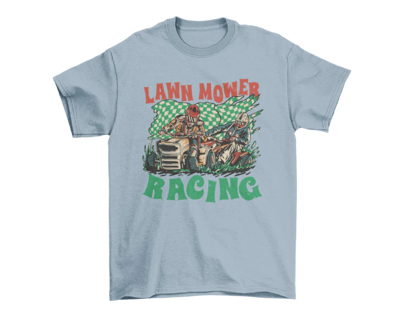 Lawn Mower Racing Tee Shirt Design for Fans and Racers T-Shirt - Clear