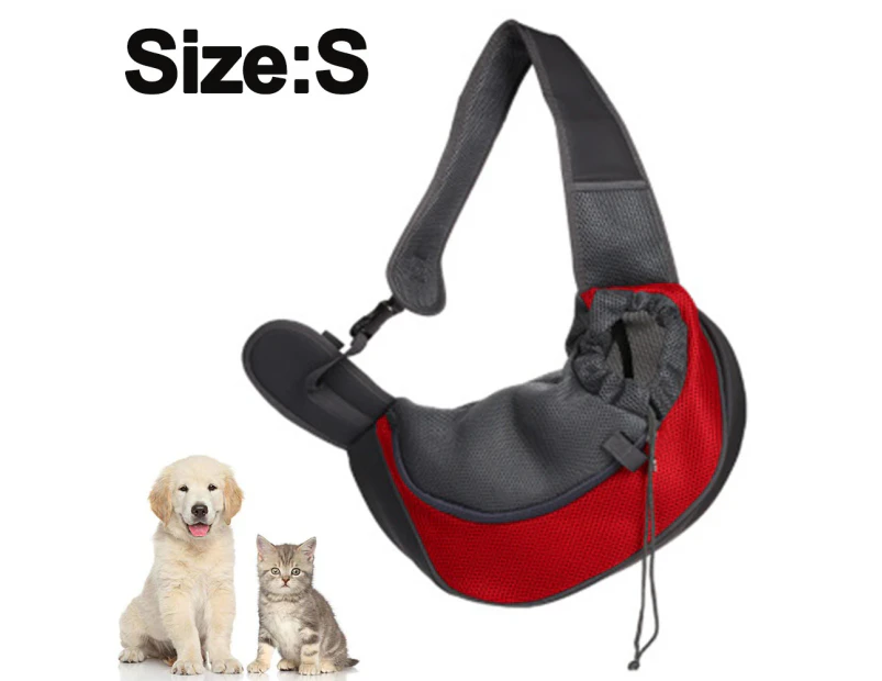 Pet Sling Carrier ,Small Dog Cat Sling Pet Carrier Bag Safe Reversible Comfortable Machine Washable Adjustable Pouch Single Shoulder