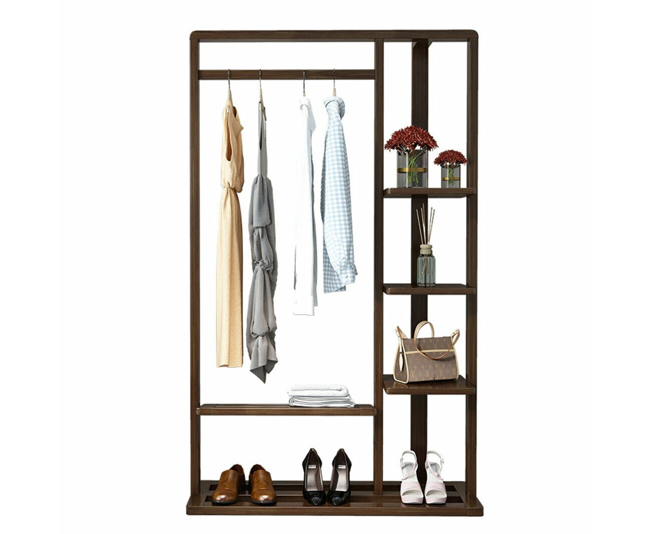 Chic Heavy Duty Garment Rack Clothing Rack with Shelf Boutiques Retail Display