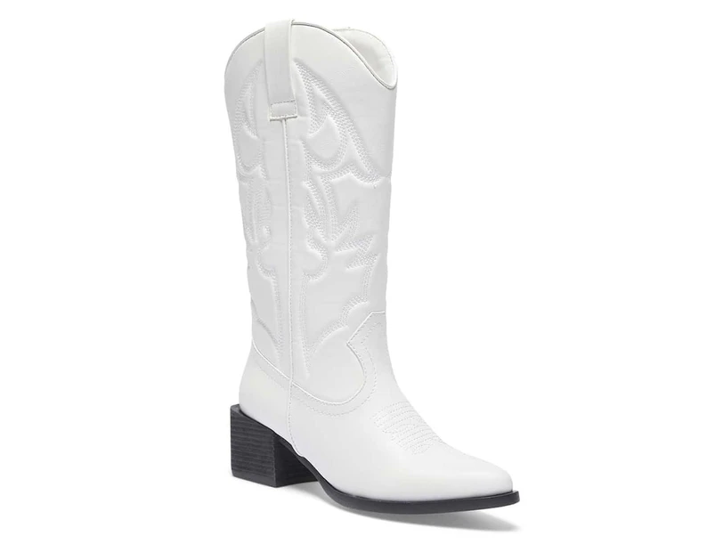 Womens Footwear Ravella Ryder White Smooth Boot