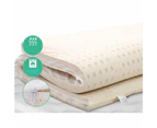 Bedding 7 Zone Pure Natural Latex Mattress Topper - Double/Queen