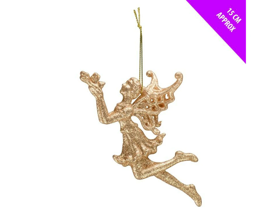 Davies Products Glitter Fairy Tree Decoration (Champagne) - ST9397