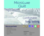 Renee Taylor 600 GSM Microluxe Down Alternate Quilt With Premium Microfiber Filling By Cloudlinen - White