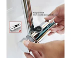 Shower Clamp 18-25mm ABS Adjustable Replacement Hand Shower Rail Head Slider Clamp Support Bracket Chrome, PB4 for Bathroom