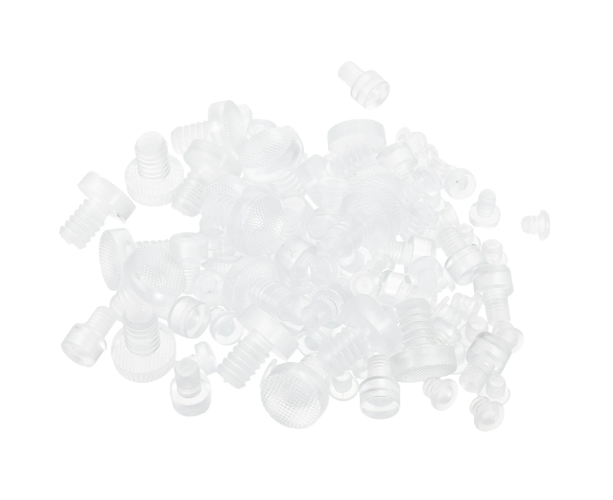 100pcs Glass Tabletop Bumpers Clear Rubber Table Glass Bumpers Rubber Grippers