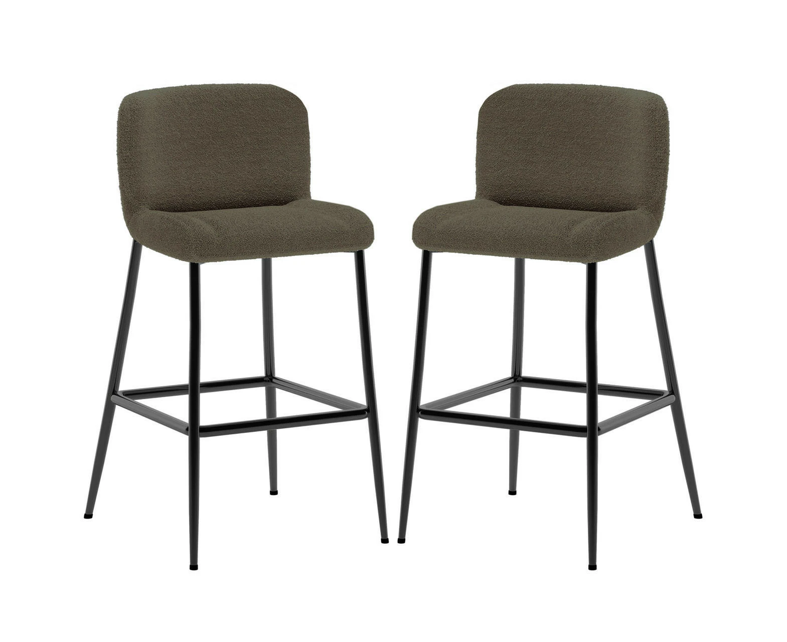 Bernie Boucle Bar Stool (Set of 2) - Green