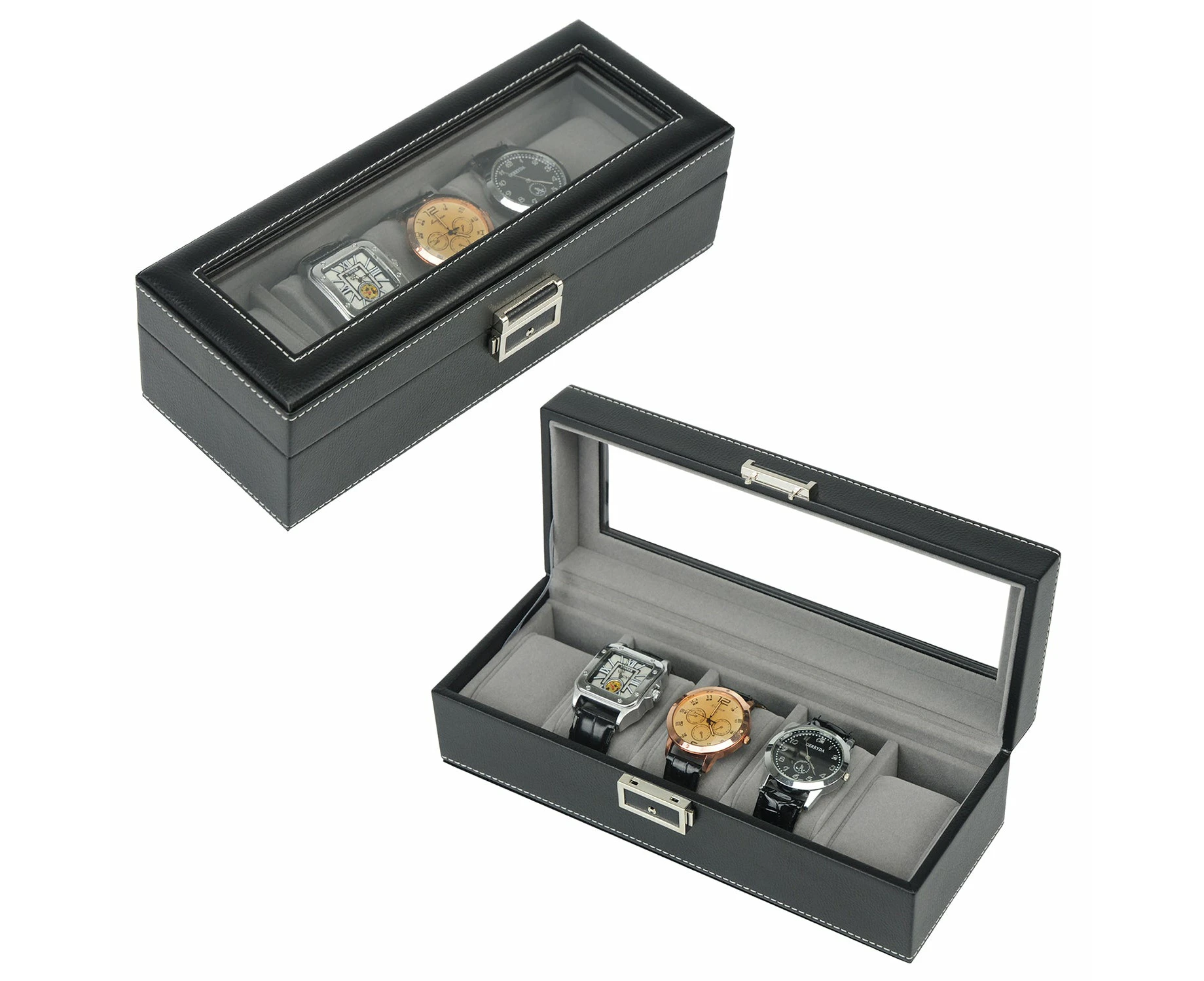 Hand Made Watch Cabinet Luxury Case Storage Display Box Jewellery Watches thr2.